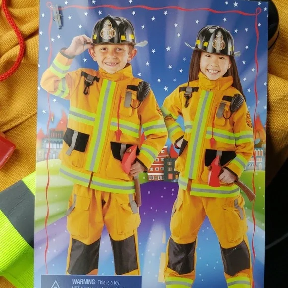 Toddler Firefighter Size 5-6 Costume Little Kid NWT! - Picture 9 of 9